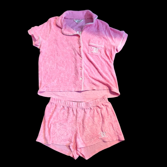 Juicy Couture Pink Terry Cloth PJ SET - Picture 4 of 9